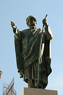 Estatua de san Justino en San Fele